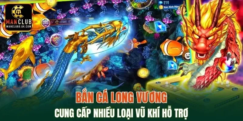 Game cung cấp nhiều loại vũ khí hỗ trợ